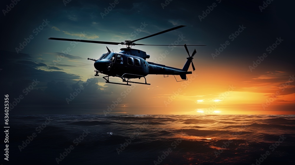 Helicopter outline. silhouette concept Helicopter outline. silhouette concept