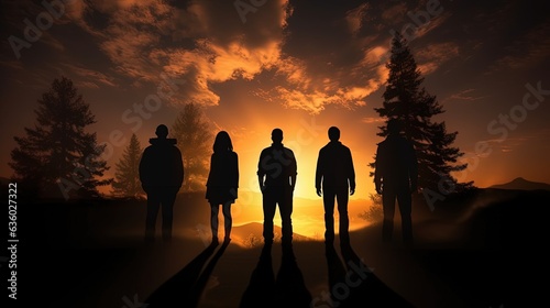 Silhouettes of the body