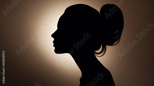 Design element female silhouette