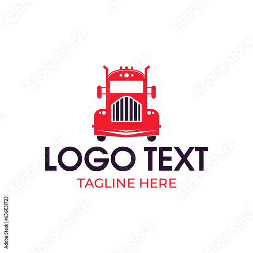 Logistic truck logo design