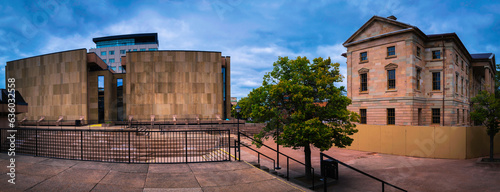 Billede på lærred Charlottetown Landmark Buildings and Skyline, the Canadian Heritage Confederatio