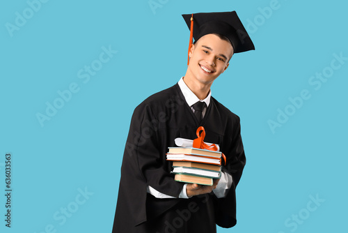 Male graduate student with ...