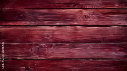 Close up of burgundy painted wooden Planks. Wooden Background Texture 