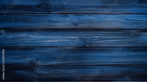 Close up of dark blue painted wooden Planks. Wooden Background Texture 