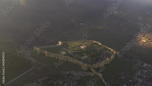 Aerial view of the city of Derbent. Dagestan