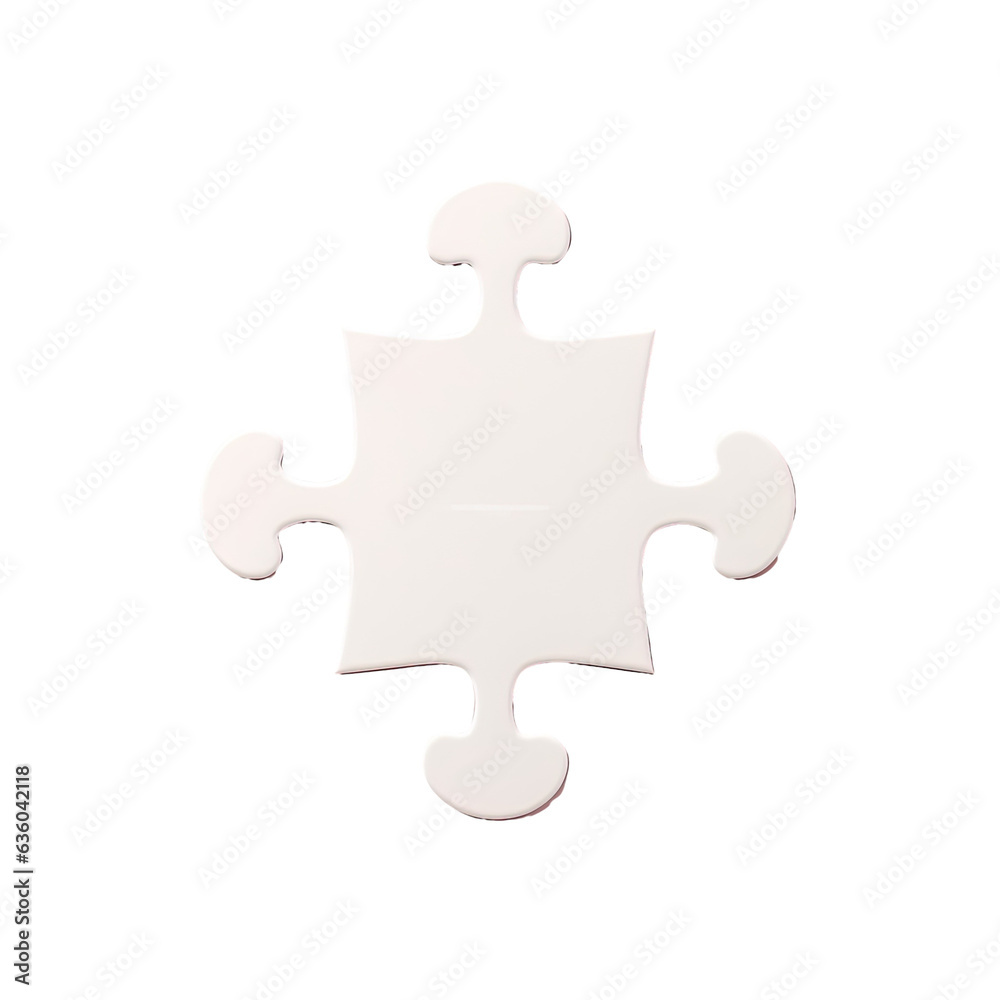 Top down view of transparent background with white puzzle piece missing Top down view of transparent background with white puzzle piece missing