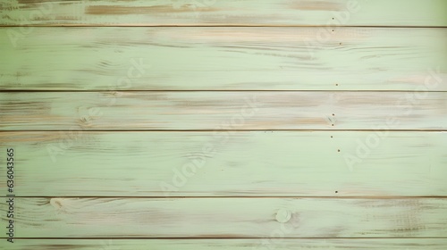 Close up of light green painted wooden Planks. Wooden Background Texture 