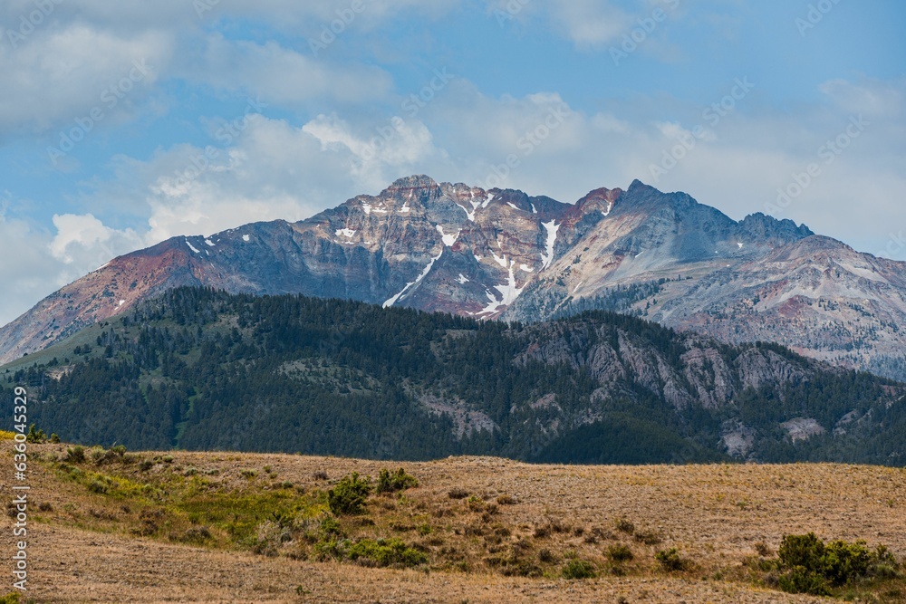 Scenic view of a mountain in Yellowstone National Park, Wyoming.