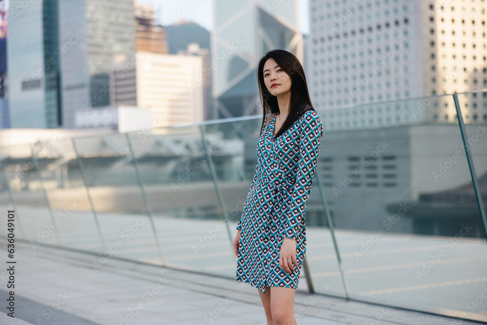 Portrait of an Asian Woman in the City Portrait of an Asian Woman in the City