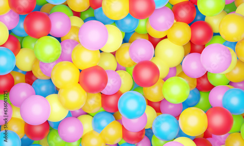 Photography Kolorowe piłeczki tło