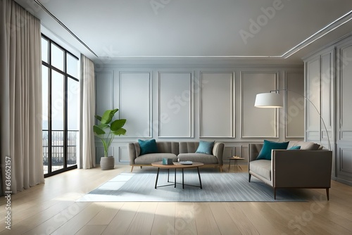 modern living room interior © nomi_creative