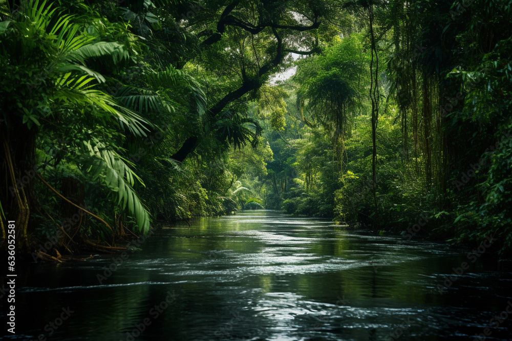 A Pristine River Flows Through Remote Rainforest