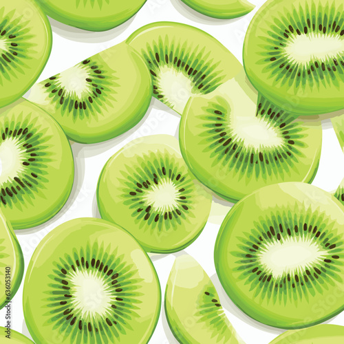 Seamless Colorful kiwi Pattern. Seamless pattern of kiwi in colorful style. Add color to your digital project with our pattern!