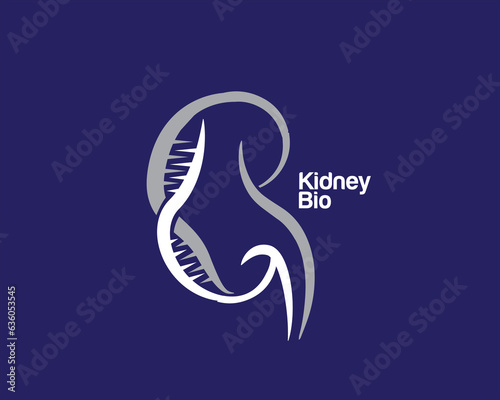 dna and kidney logo designs for medical and health service logo