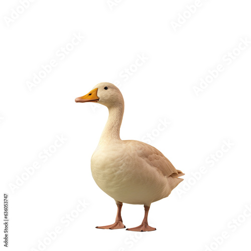 lonely tan duck standing solo