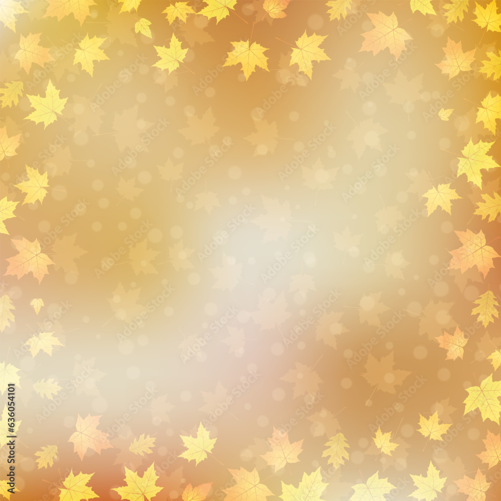 Autumn style elegant vector background. Design for square flyer, invitation card, promo poster, discount coupon, voucher, sale banner Autumn style elegant vector background. Design for square flyer, invitation card, promo poster, discount coupon, voucher, sale banner