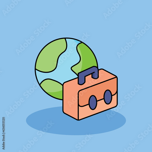 International Business Free vector cartoon icon illustration. customer experience icon concept isolated . flat cartoon style