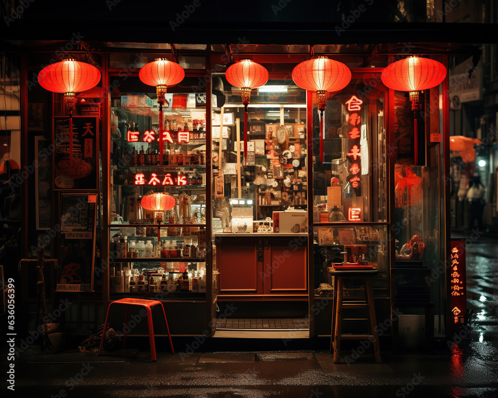 Small classic shop in Chinatown