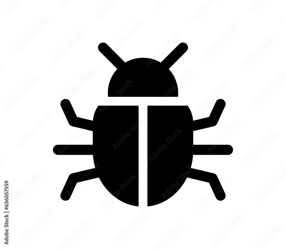 Vector bug icon. Vector bug icon.