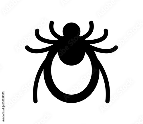 Vector tick bug icon. Simple tick insect illustration. photo