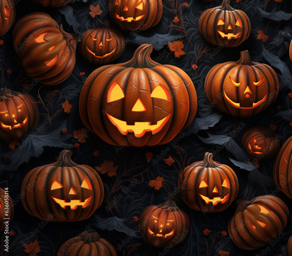 3d realistic halloween themed pattern 3d realistic halloween themed pattern