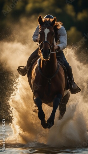 a fast paced horse  © Enes