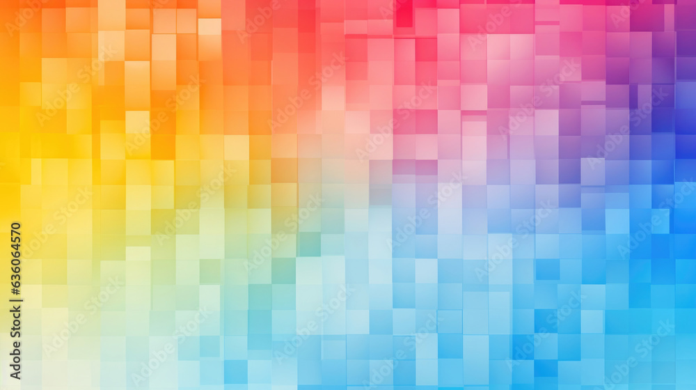 A pixelated gradient overlay that creates an overlapping spectrum of bright colors. Abstract wallpaper backgroun A pixelated gradient overlay that creates an overlapping spectrum of bright colors. Abstract wallpaper backgroun
