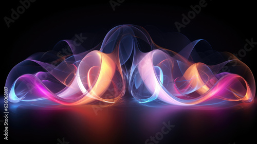 A mesmerizing light show that incorporates symbolic elements in its design. Abstract wallpaper backgroun