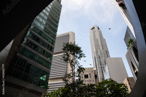 View Of Modern Skyscrapers From Above