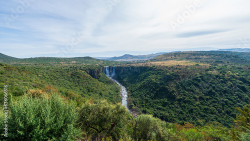 Zulu Falls on Mooi river, Kwazulu-Natal, South Africa 