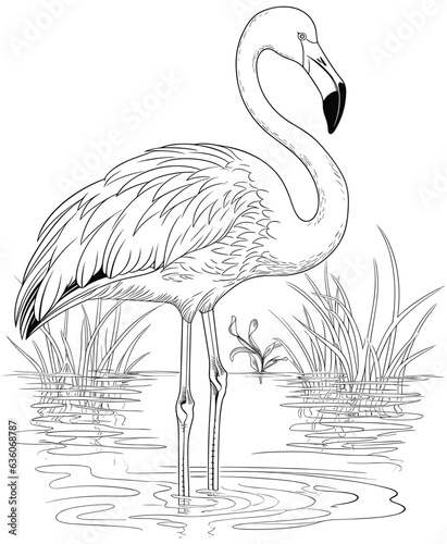 cute flamingo coloring pages