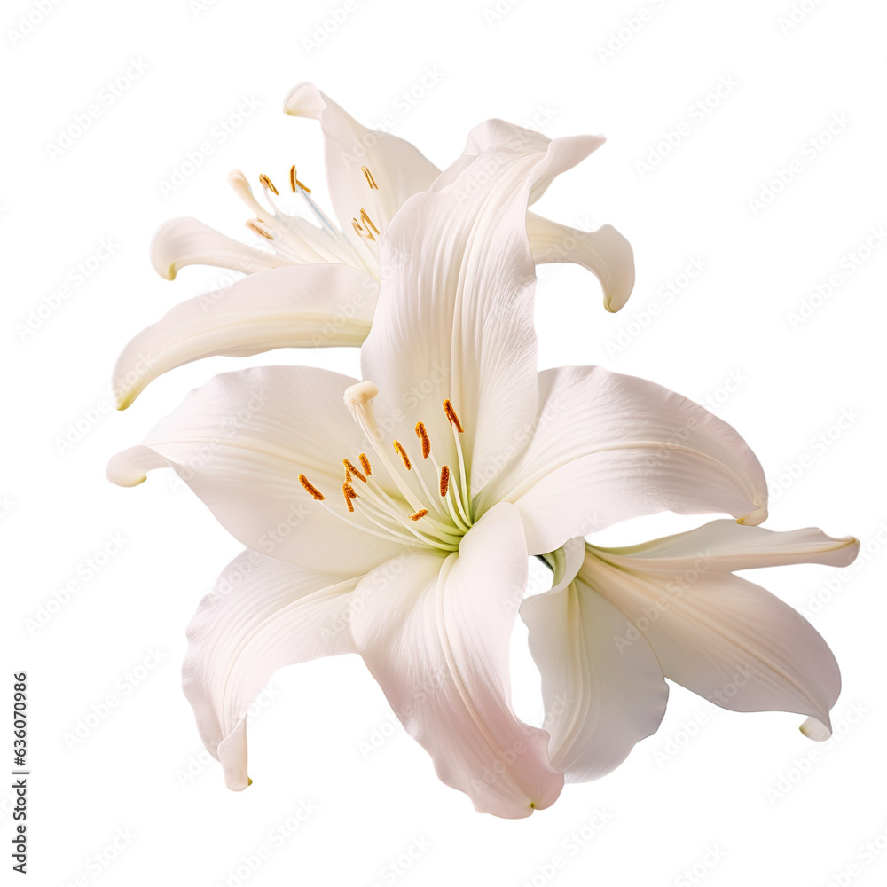 White amaryllis in bloom White amaryllis in bloom