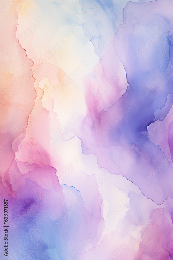 Multiple color abstract in watercolor style