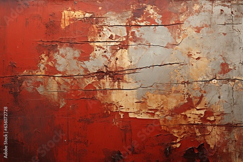 Rusted Urban Decay Texture in Deep Red-Brown color, Industrial Style. Created With Generative AI Technology
