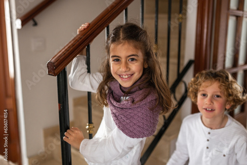 siblings couple at home