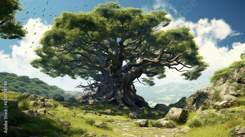 big old tree in the mountains © medienvirus