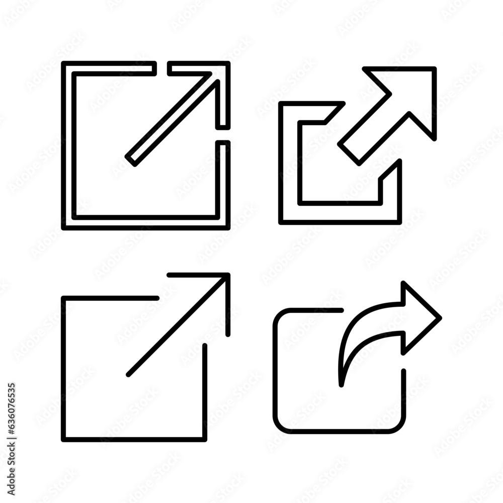 External link icon vector. hyperlink chain symbol. download, share, External link icon vector. hyperlink chain symbol. download, share,