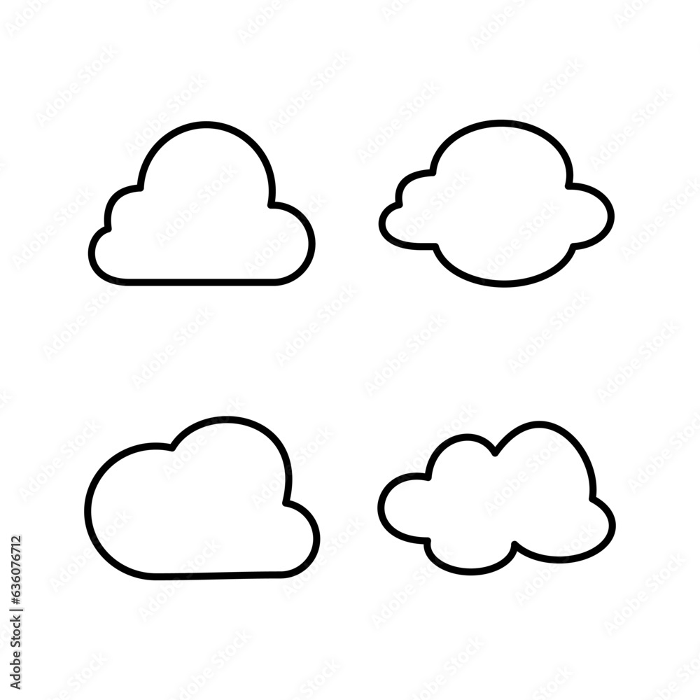 Cloud icon vector. cloud data. cloud services Cloud icon vector. cloud data. cloud services