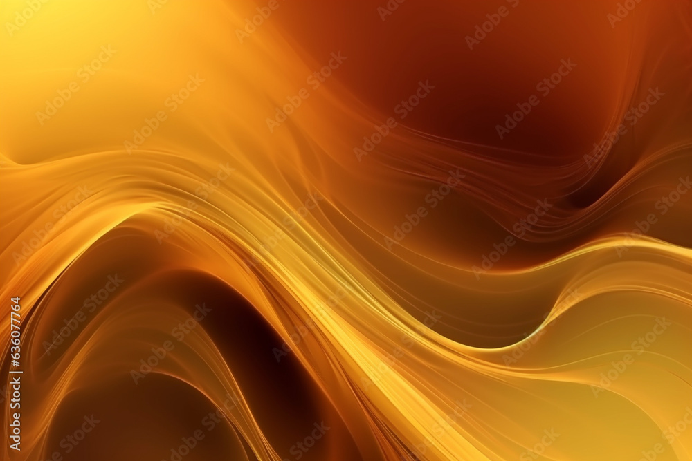 Abstract background with golden color smooth waves Abstract background with golden color smooth waves