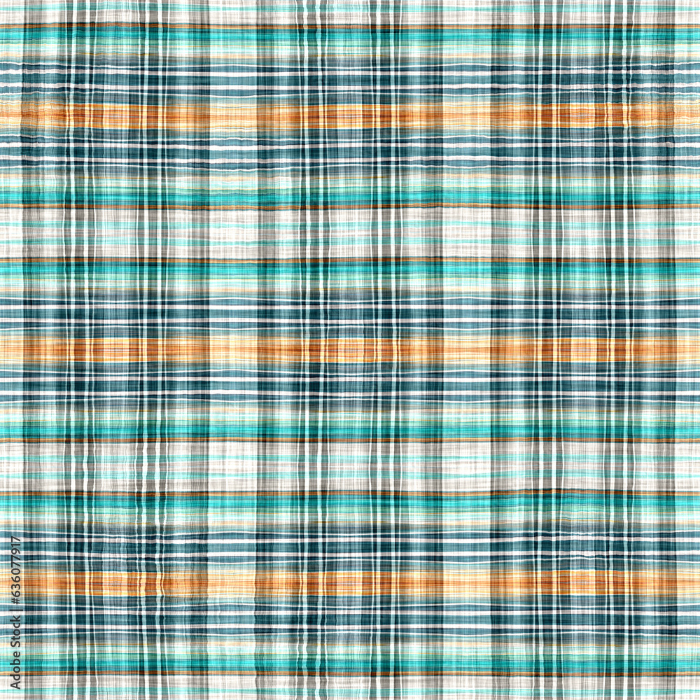 Teal rustic coastal beach house check fabric tile. Seamless sailor flannel textile gingham repeat swatch. Teal rustic coastal beach house check fabric tile. Seamless sailor flannel textile gingham repeat swatch.