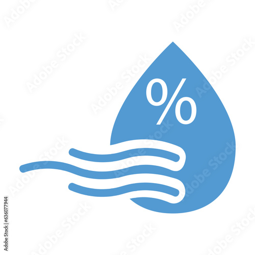 Humidity icon vector