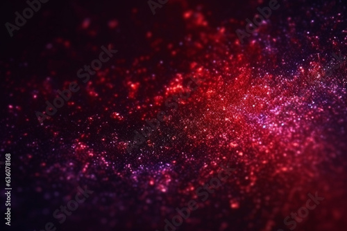 Abstract red and purple glitter lights defocused background © aitstry