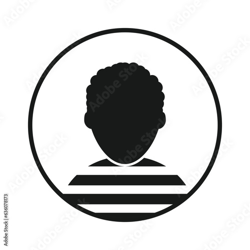 Prisoner icon vector