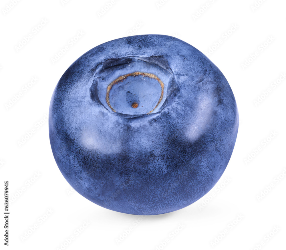 One ripe tasty blueberry isolated on white One ripe tasty blueberry isolated on white