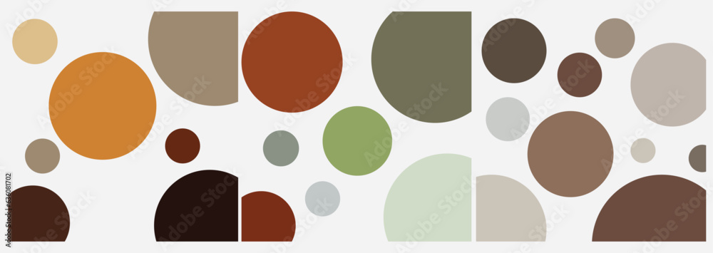 Fototapeta premium abstract circle wall art with colorfull vector illustration