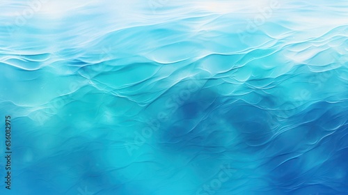 A lush tropical ocean water surface gradient transitioning from turquoise to dark blue. Abstract photography, tropical ocean background