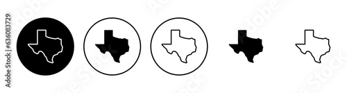 Texas icon set. texas sign symbol