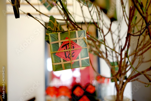 Home decoration for Tet holiday as Lunar New Year in Asia photo