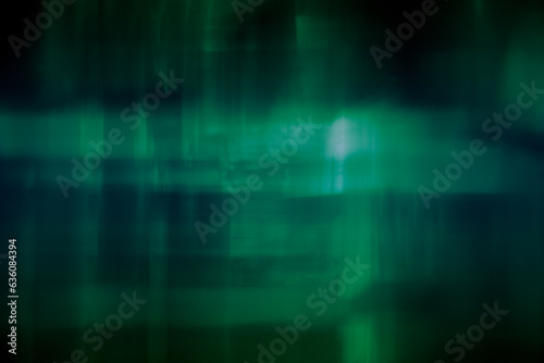 Another dimension, green glassy reflective light abstract
