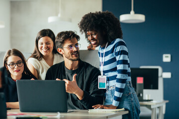 Businesspeople Having Meeting in Office